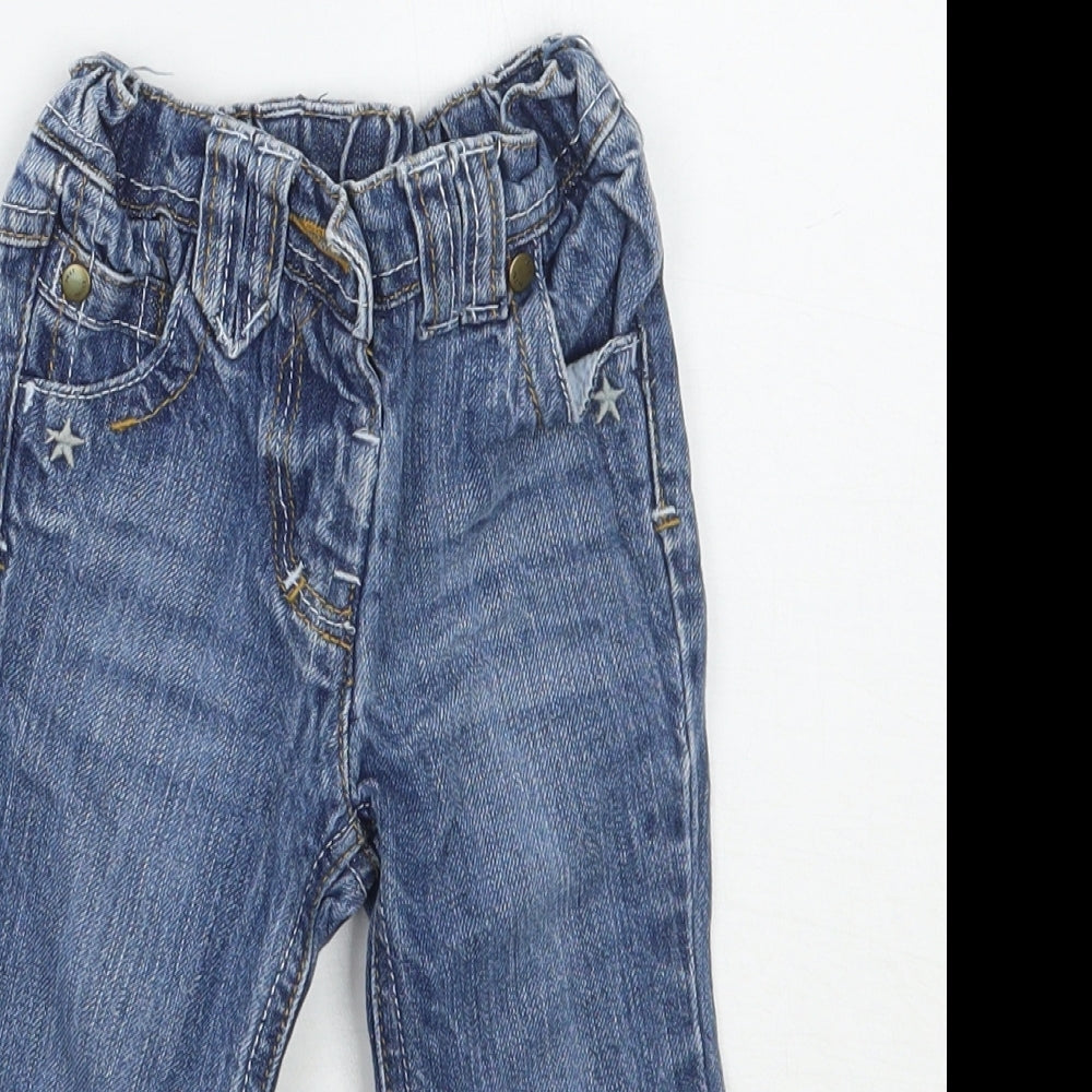 NEXT Girls Blue   Capri Jeans Size 6-9 Months