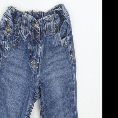 NEXT Girls Blue   Capri Jeans Size 6-9 Months