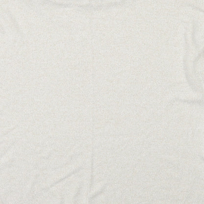 Womens UK Size 12 Marks and Spencer Beige Basic T-Shirt