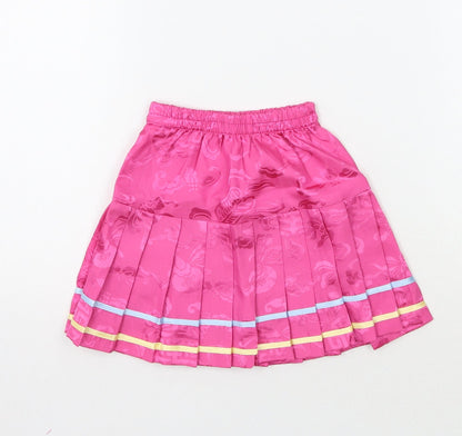 Gole gee Girls Pink Geometric  A-Line Skirt Size 4 Years