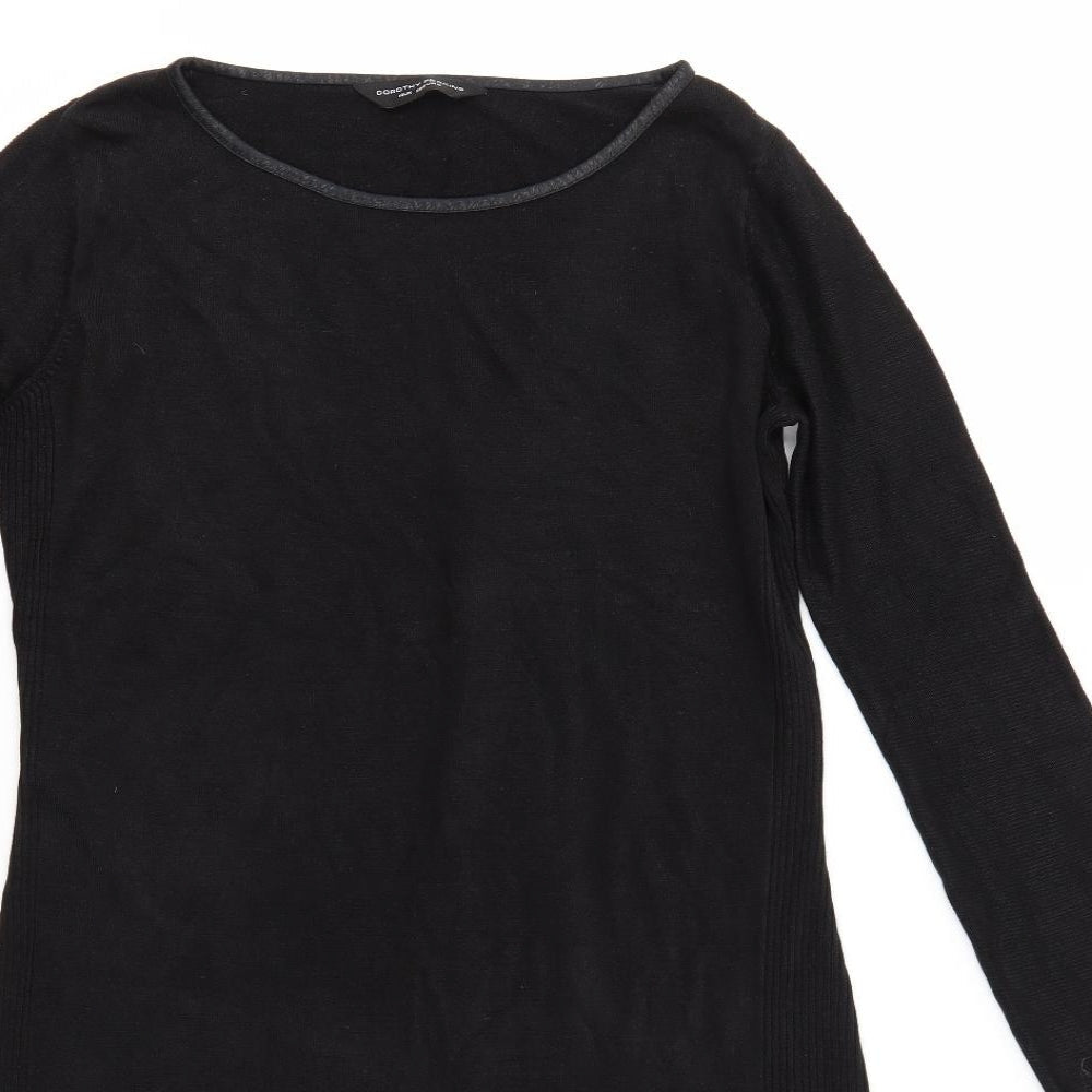 Dorothy Perkins Womens Black   Jumper Dress  Size 10