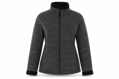 Front view of 32 Degrees women’s grey full zip jumper, size S