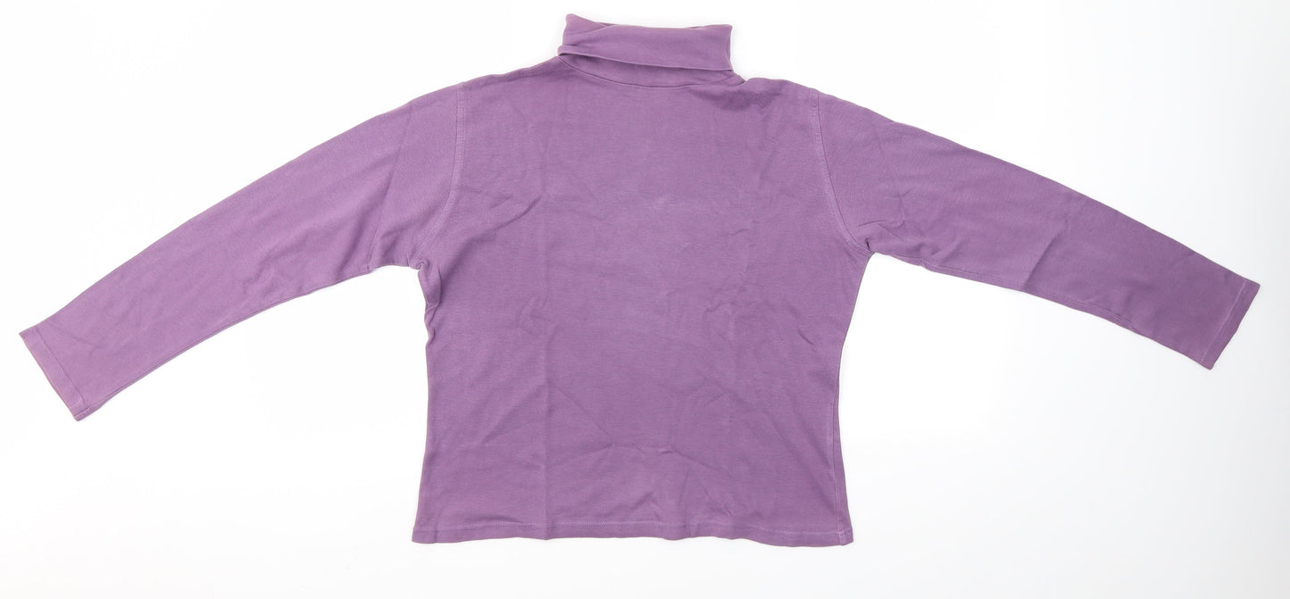 EWM Womens Purple   Basic Blouse Size S