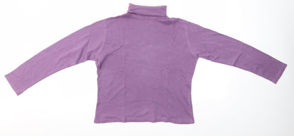 EWM Womens Purple   Basic Blouse Size S