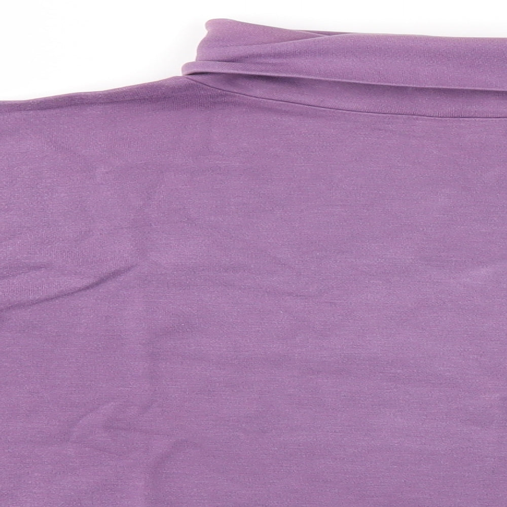 EWM Womens Purple   Basic Blouse Size S