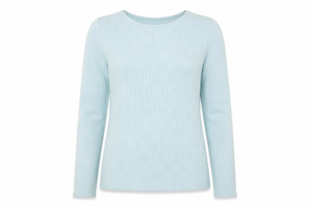 Womens UK Size L Anna Rose Blue Pullover Jumper