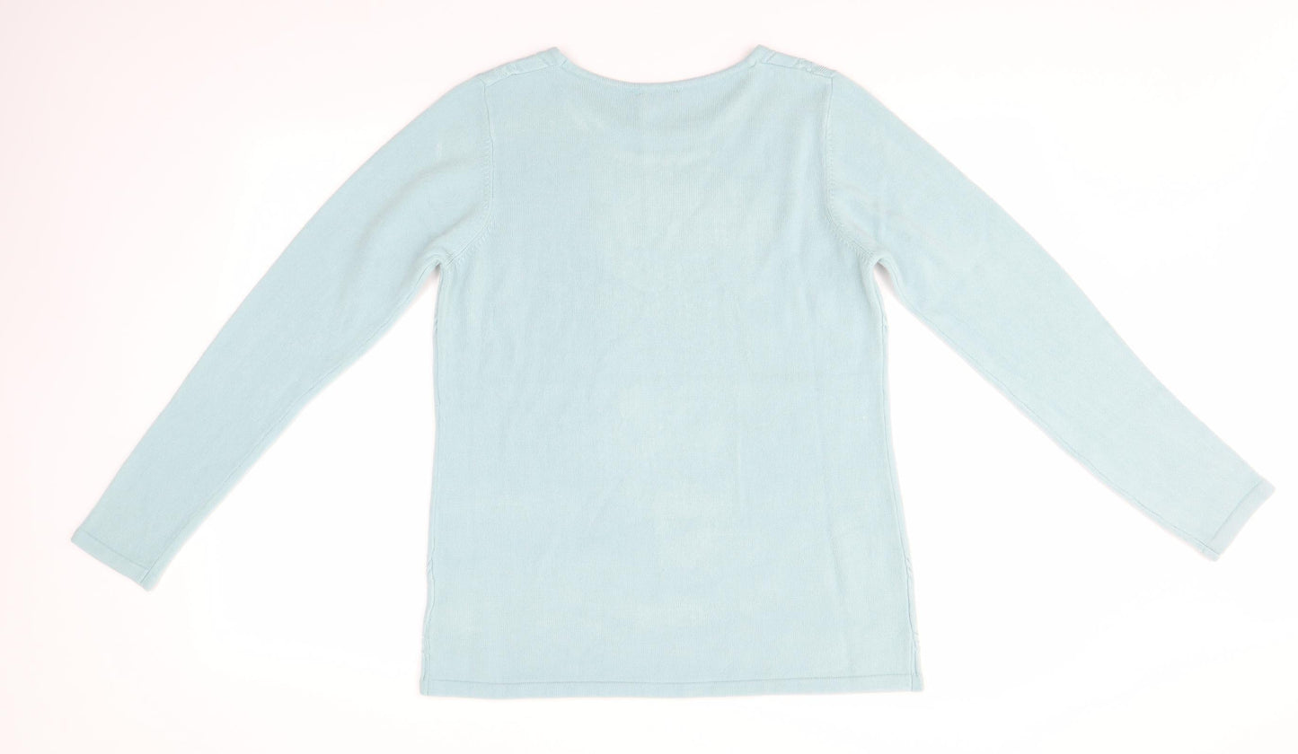 Womens UK Size L Anna Rose Blue Pullover Jumper