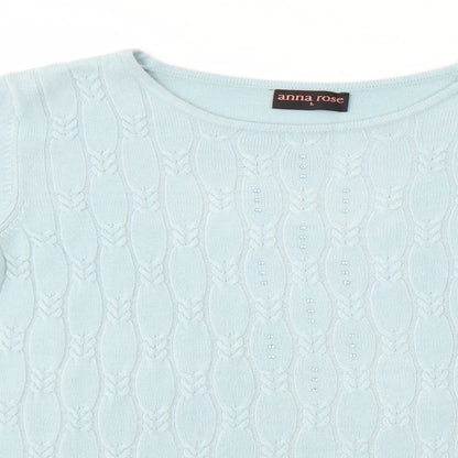 Womens UK Size L Anna Rose Blue Pullover Jumper