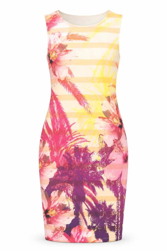 NEXT Womens Multicoloured   Pencil Dress  Size 8