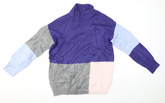 Womens UK Size S M&S Blue Pullover Jumper