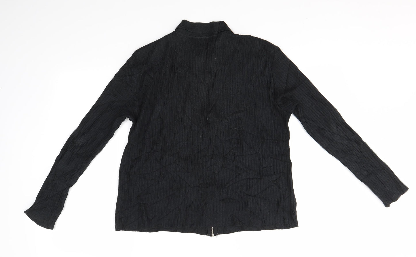 Womens UK Size L NEXT Black Full Zip Jumper