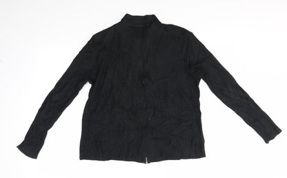 Womens UK Size L NEXT Black Full Zip Jumper