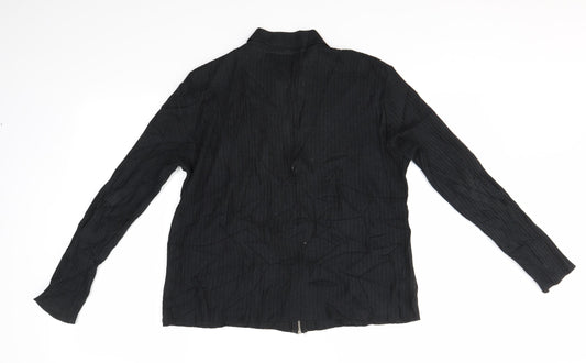 Womens UK Size L NEXT Black Full Zip Jumper
