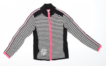 Additional front view of XDS women’s multicoloured full zip jumper, size S