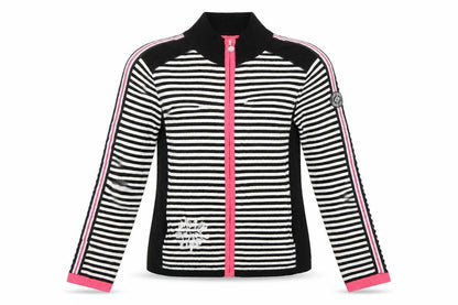 Front view of XDS women’s multicoloured full zip jumper, size S
