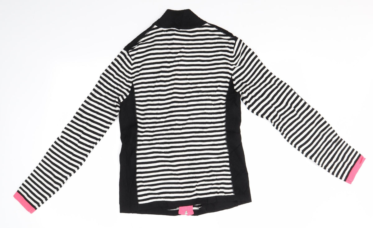 Back view of XDS women’s multicoloured full zip jumper, size S