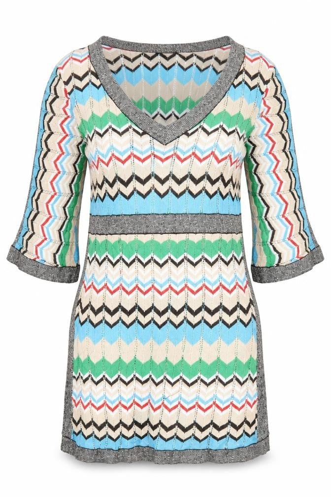 Front view of Aftershock women’s multicoloured basic blouse, size L