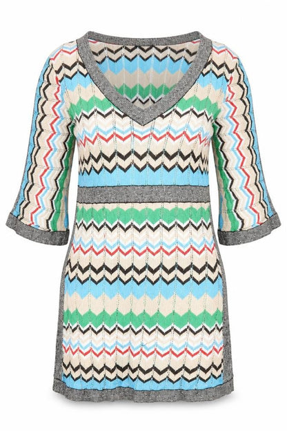 Front view of Aftershock women’s multicoloured basic blouse, size L