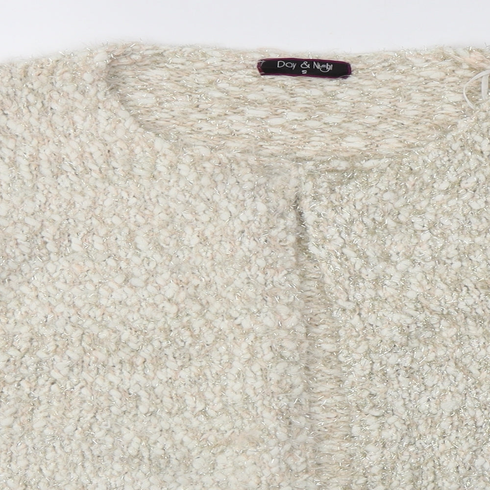 Day & Night Womens Ivory   Cardigan Jumper Size S