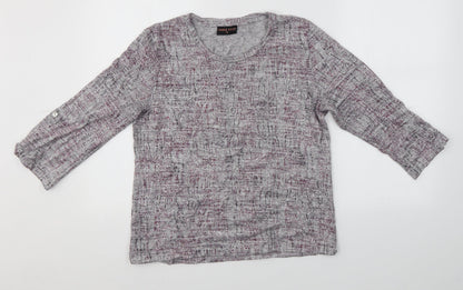 Womens UK Size M Anna Rose Purple Pullover Jumper