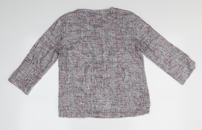 Womens UK Size M Anna Rose Purple Pullover Jumper