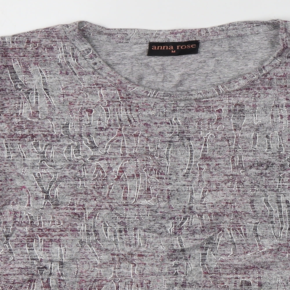 Womens UK Size M Anna Rose Purple Pullover Jumper