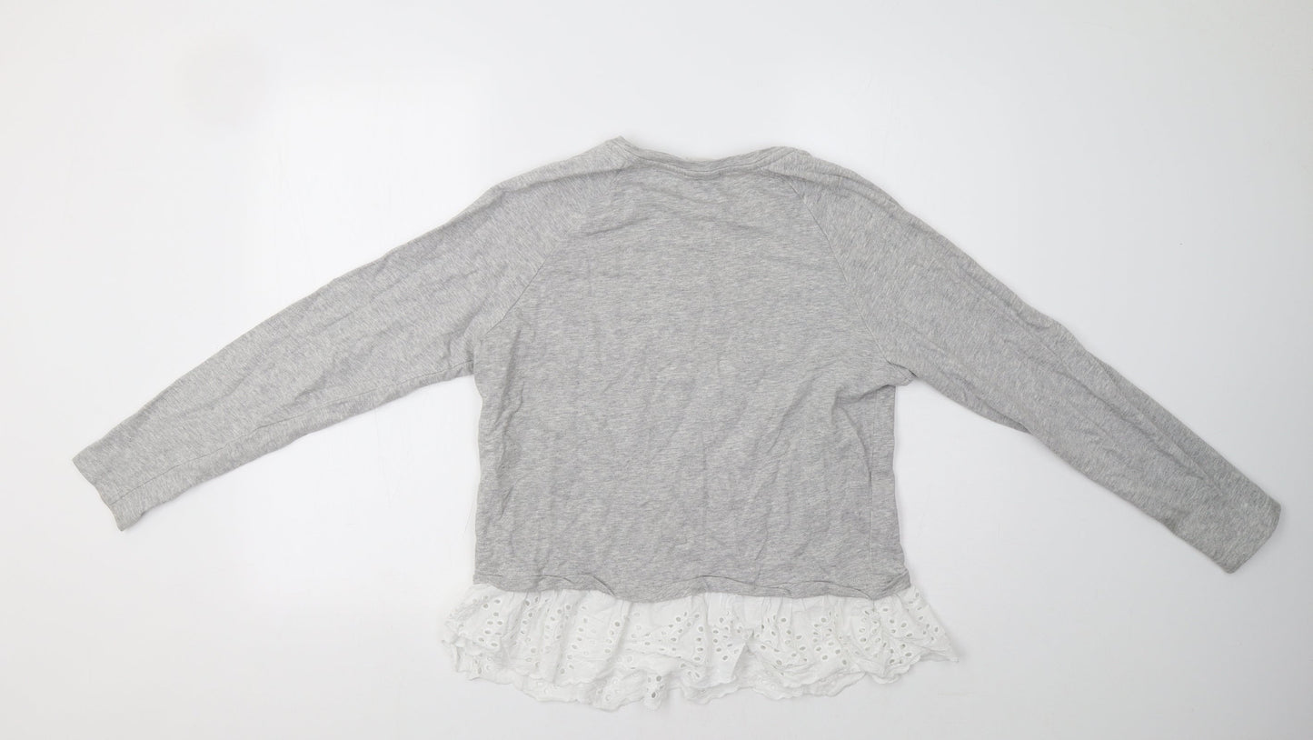 JDY Womens Grey   Pullover Sweatshirt Size S