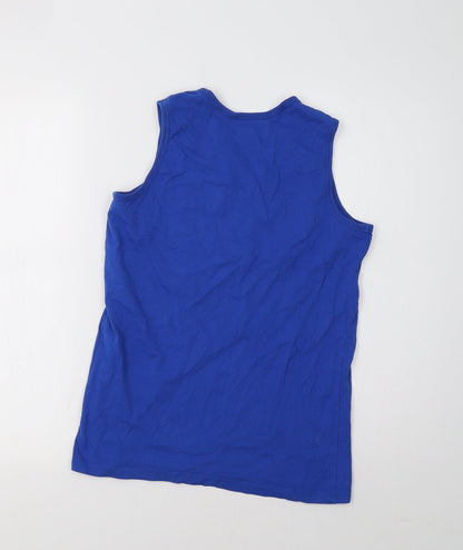 Primark Girls Blue   Basic Tank Size 12-13 Years  - New York