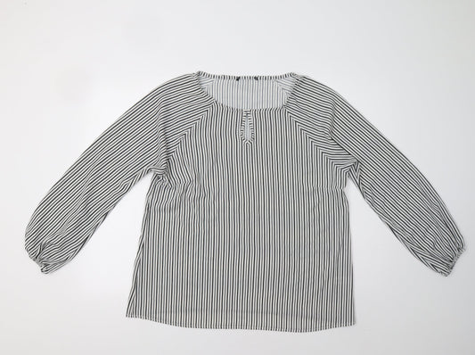 Womens UK Size M Select White Basic Blouse
