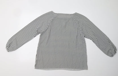 Womens UK Size M Select White Basic Blouse