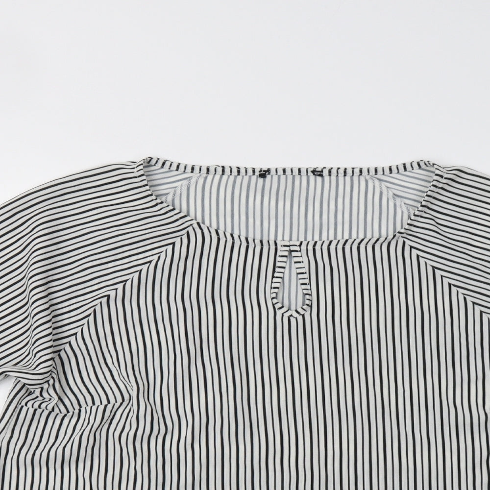 Womens UK Size M Select White Basic Blouse