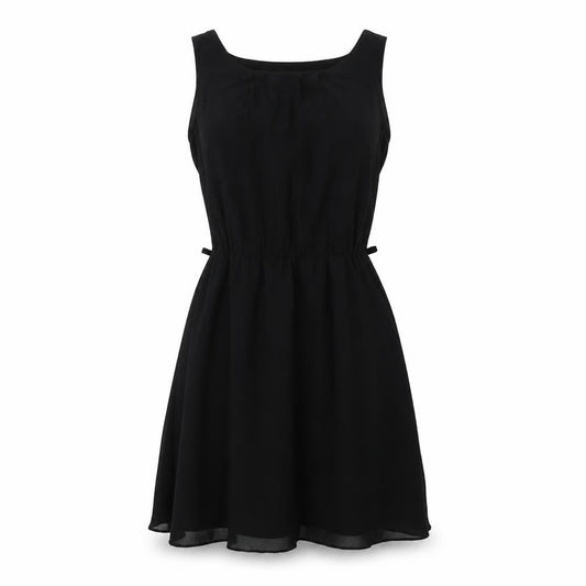 Front view of Red Chilli women’s black fit & flare, size UK 10
