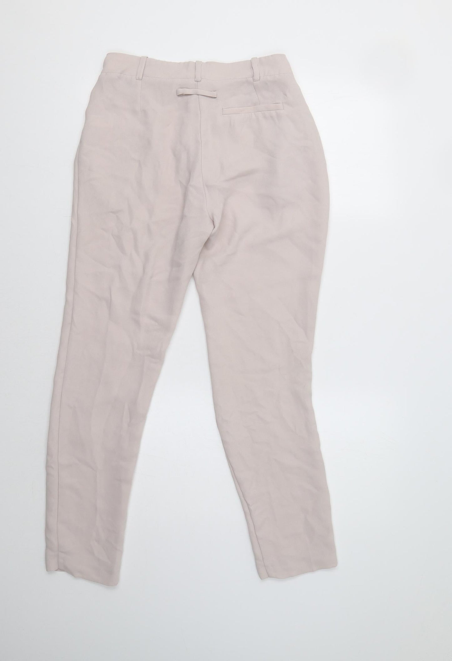 Womens UK Size 8 Topshop Regular Fit Dress Pants Beige Trousers
