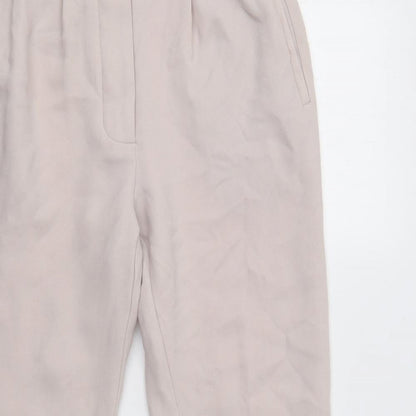 Womens UK Size 8 Topshop Regular Fit Dress Pants Beige Trousers