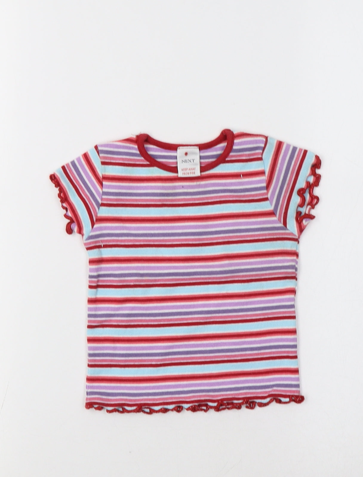 NEXT Baby Multicoloured Striped  Basic T-Shirt Size 6-9 Months