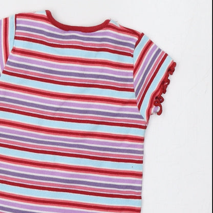 NEXT Baby Multicoloured Striped  Basic T-Shirt Size 6-9 Months
