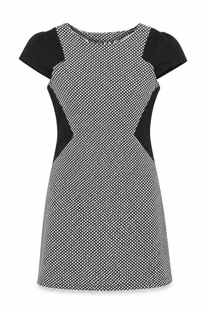 Dorothy Perkins Womens Black Polka Dot  A-Line  Size 10