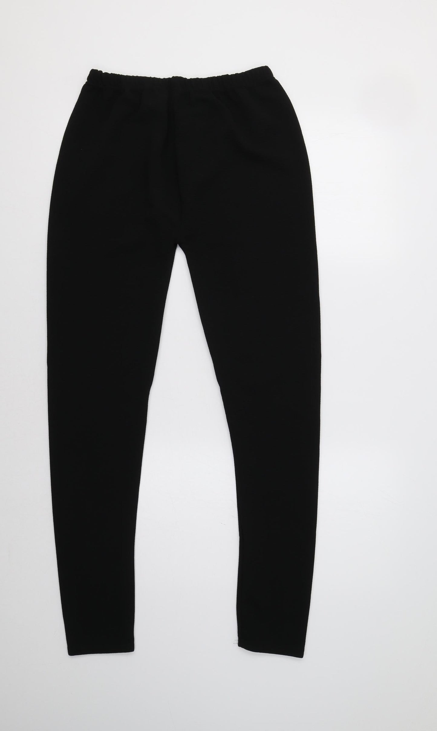 Womens UK Size S Preworn Regular Fit  Black Trousers