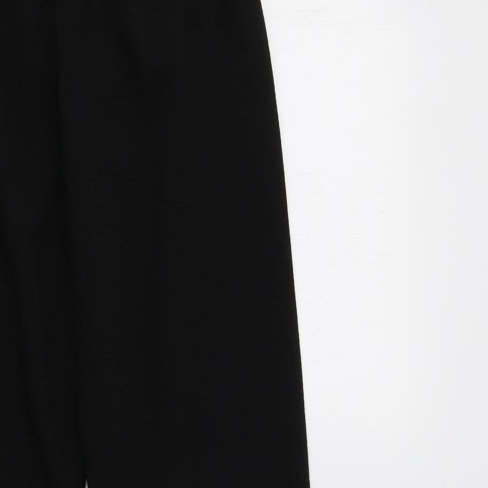 Womens UK Size S Preworn Regular Fit  Black Trousers