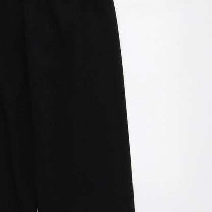 Womens UK Size S Preworn Regular Fit  Black Trousers