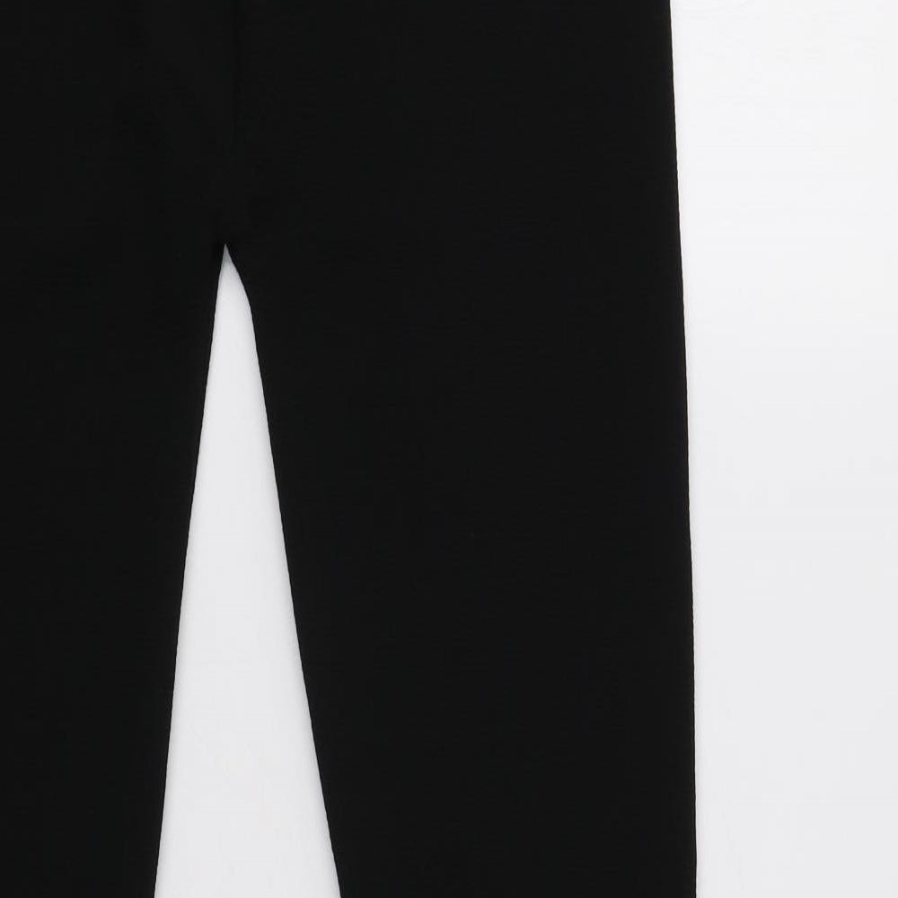 Womens UK Size S Preworn Regular Fit  Black Trousers
