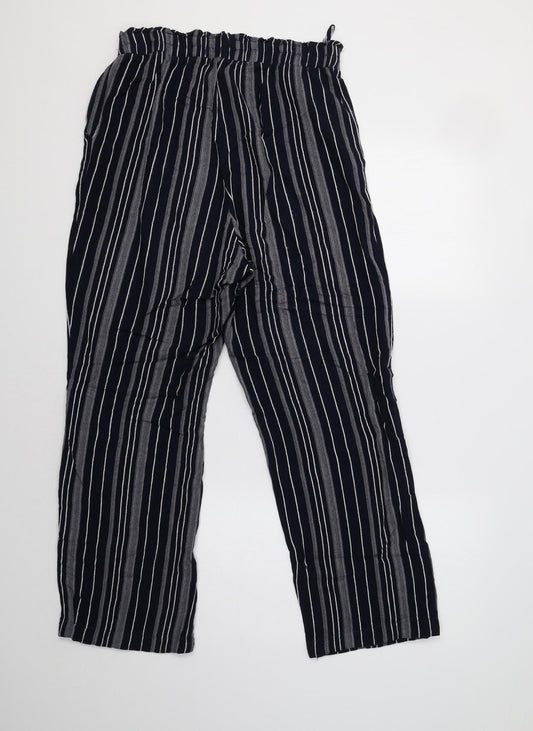 Womens UK Size 10 BHS Regular Fit  Blue Trousers