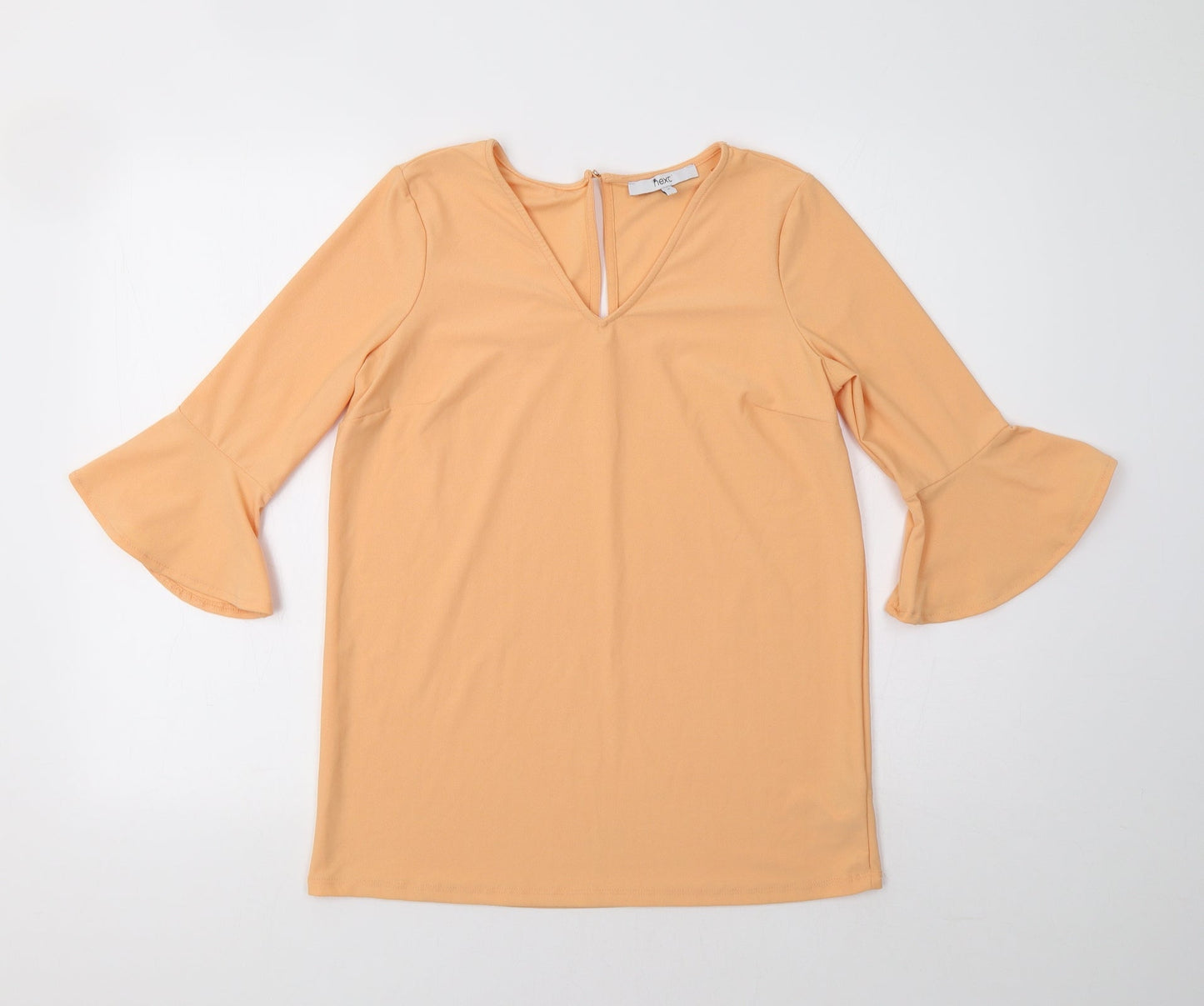 Womens UK Size 8 NEXT Orange Basic Blouse