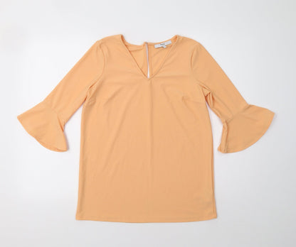 Womens UK Size 8 NEXT Orange Basic Blouse