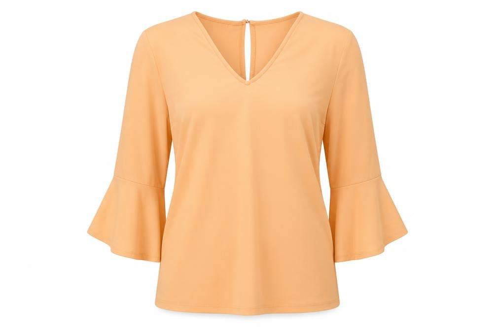 Womens UK Size 8 NEXT Orange Basic Blouse