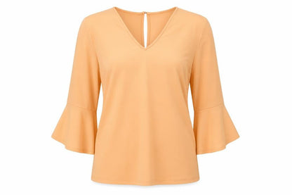 Womens UK Size 8 NEXT Orange Basic Blouse