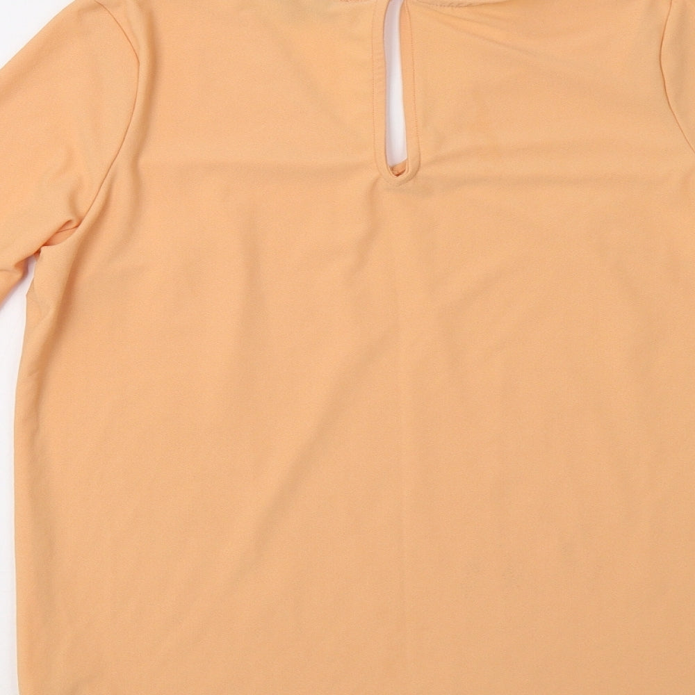 Womens UK Size 8 NEXT Orange Basic Blouse