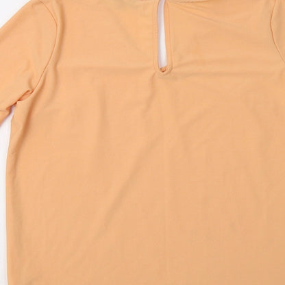 Womens UK Size 8 NEXT Orange Basic Blouse
