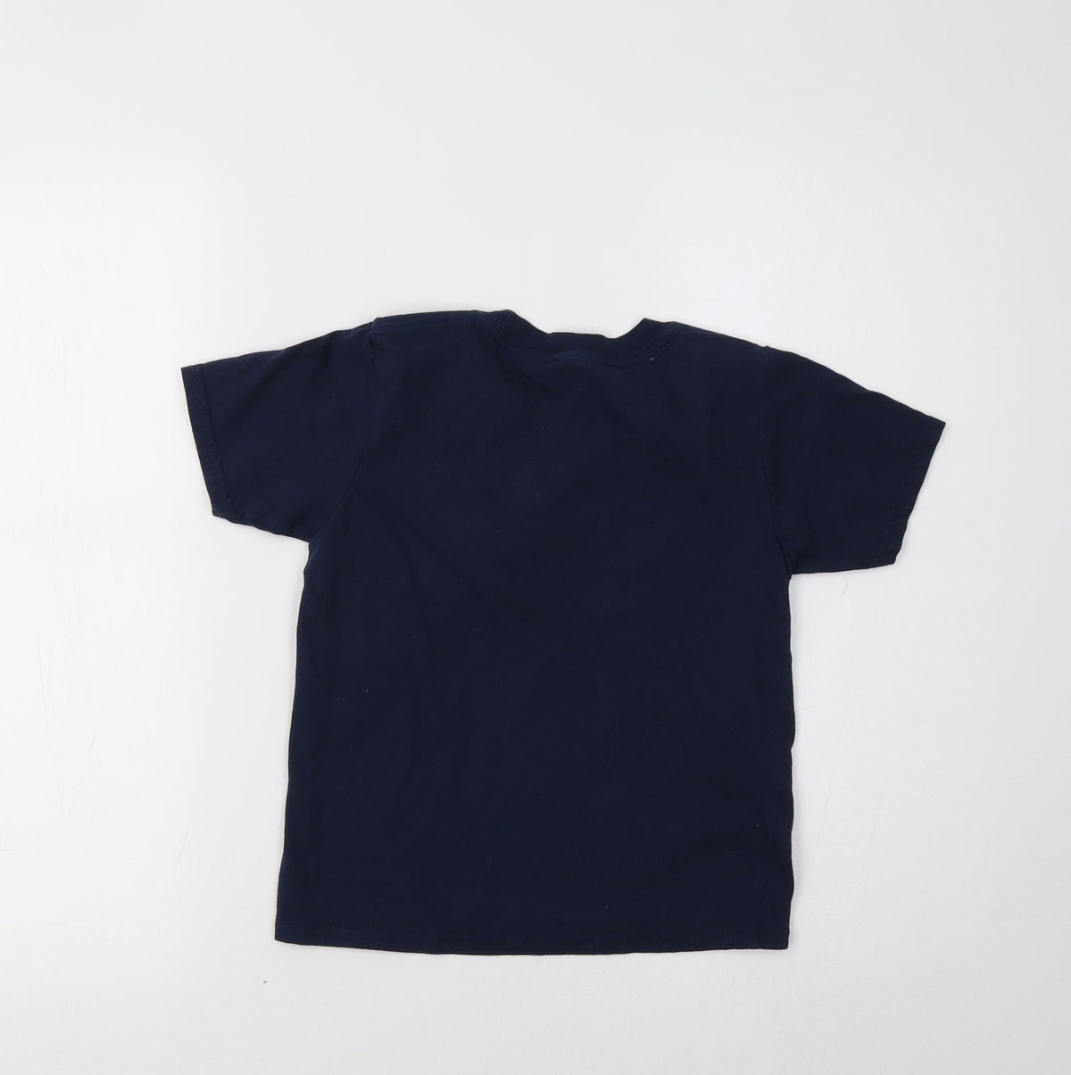 Back view of Gildan boys’ blue basic polo, size 5-6, years - cousin