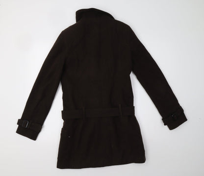 Womens UK Size 8 Yazz Brown Parka Coat